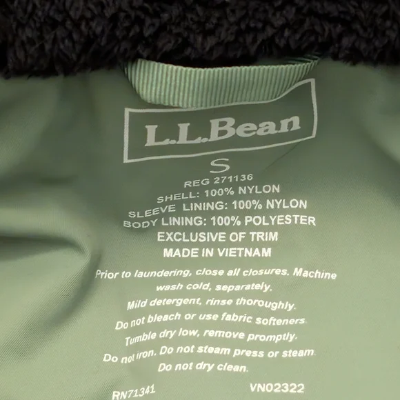 L.L. Bean Olive Green Jacket - Picture 4 of 6